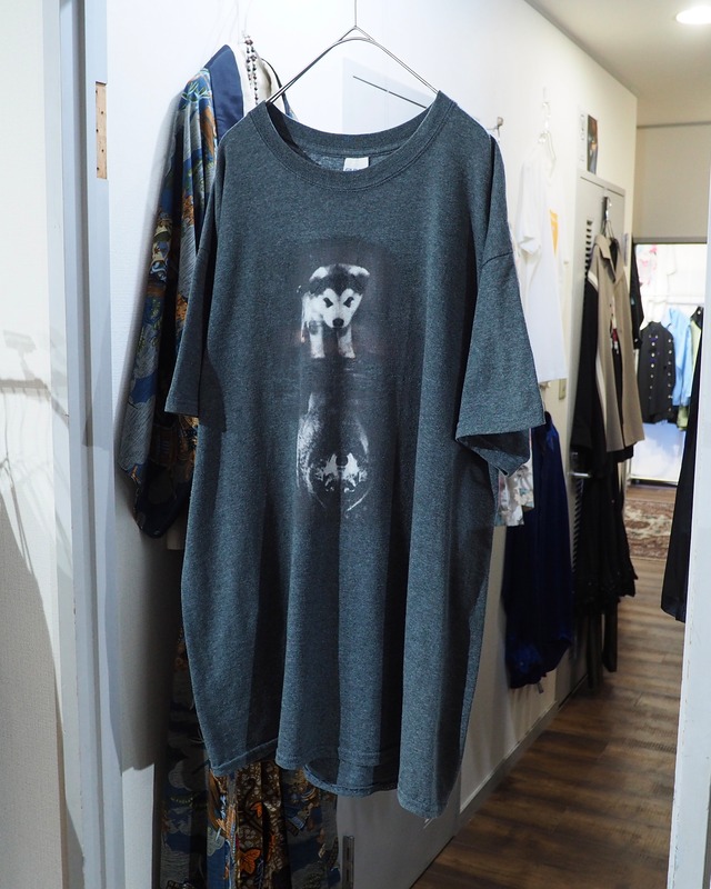 " 深淵  " Siberian husky Graphic printed SS Tee