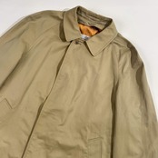 80s 英国製 Aquascutum アクアスキュータム Aqua5 ステンカラー コート /カーキベージュ系 メンズ ビンテージ