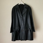 black leather coat