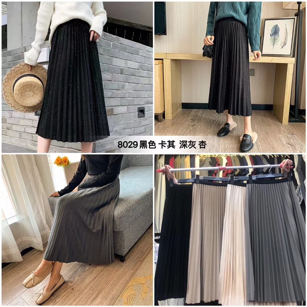 ラメ入りプリーツスカート　AJ−22003-8029