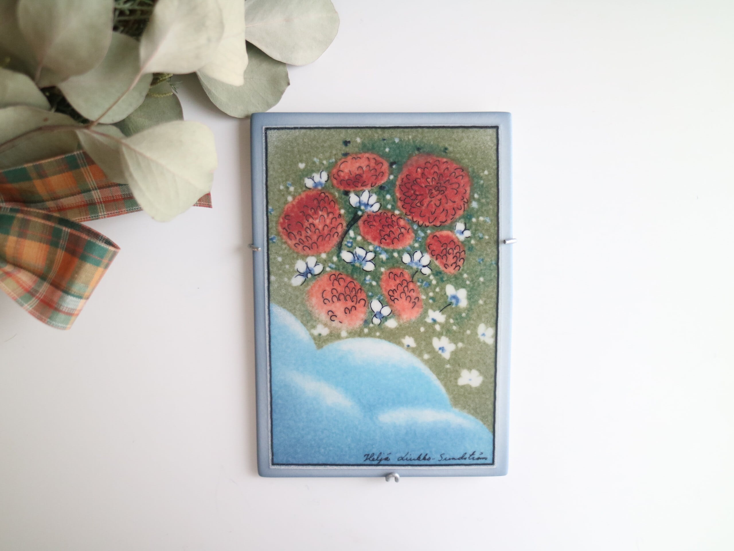 【再入荷】ARABIA / Helja ヘルヤ / ウォールプレート Taivaalla säkenöi No.6349