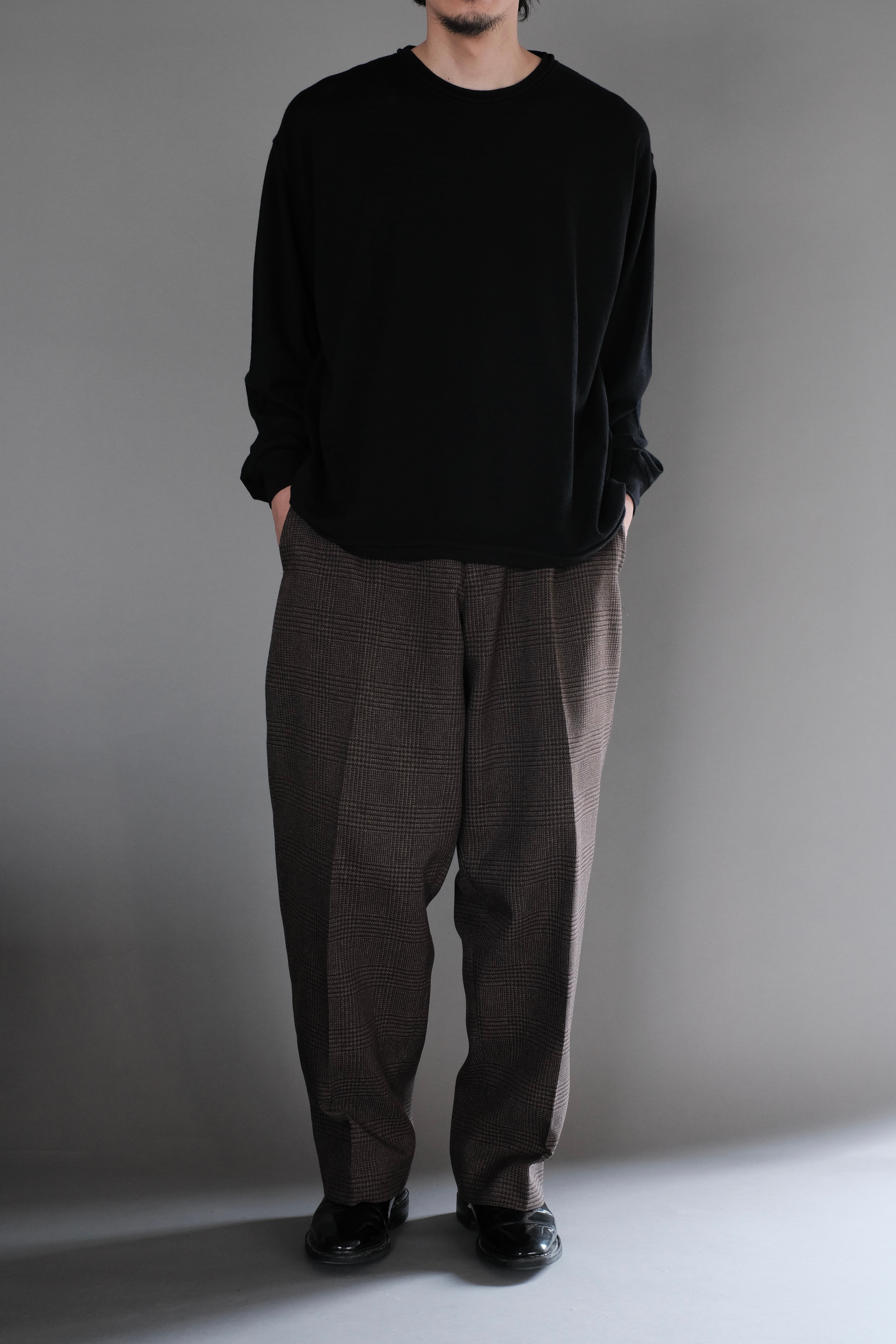 トップス ULTERIOR SUPER FINE COTTON CUT-OFF P/O ULTERIOR / SUPER FINE WOOL COTTON CUT-OFF P/O 