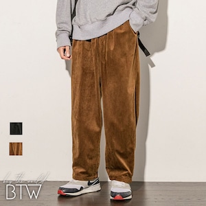 【韓国メンズファッション】人気 コーデュロイ ワイドパンツ ストレート ゆったり カジュアル ストリート  BW339