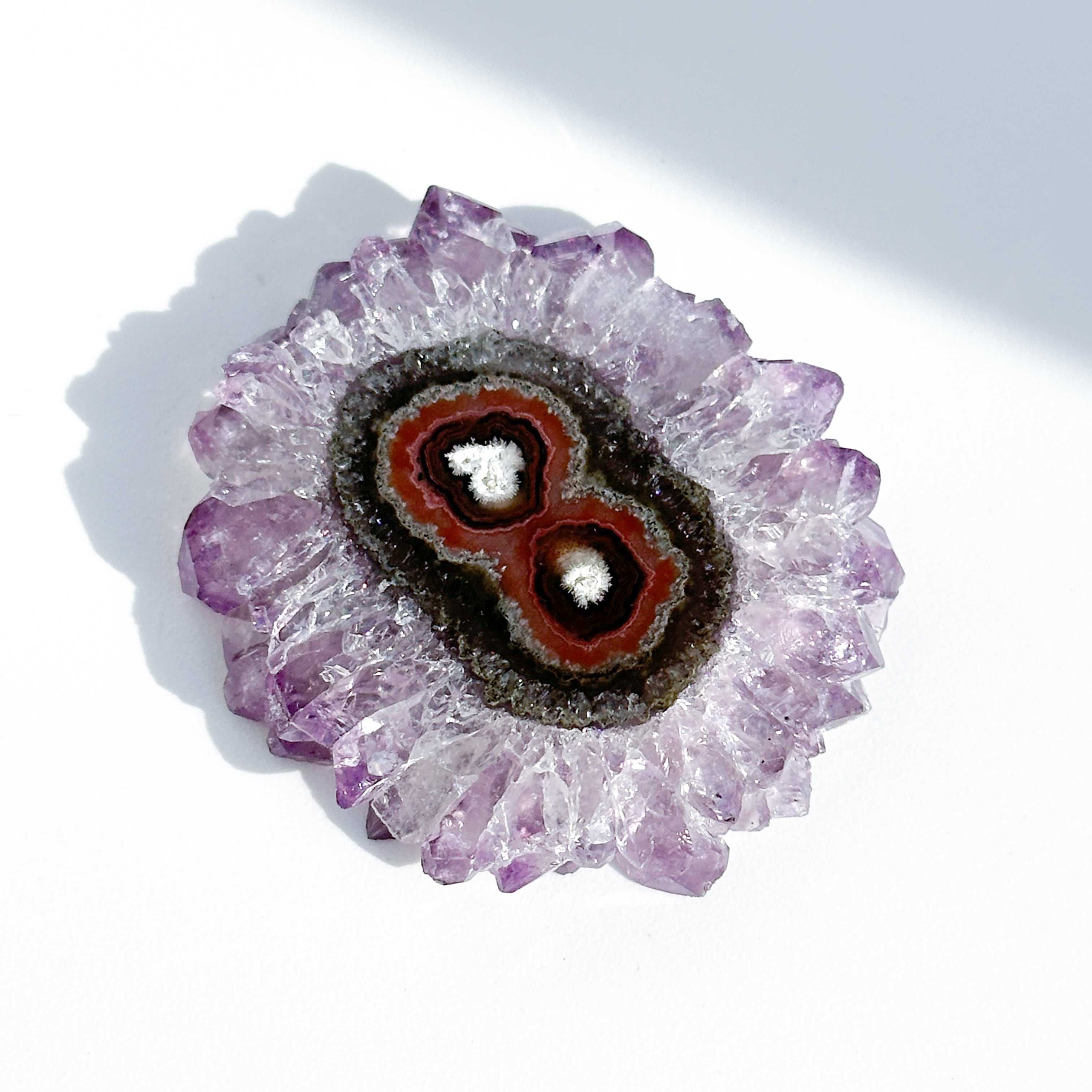 フラワーアメジスト スライス63◇ Flower Amethyst ◇天然石・鉱物・パワーストーン