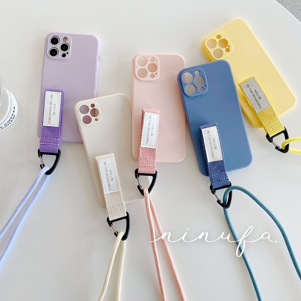 【再販】話題のスマホショルダー◎8色から選べる iphone14 肩掛け カメラレンズ保護 落下防止 シンプル スマホケース ND-14658