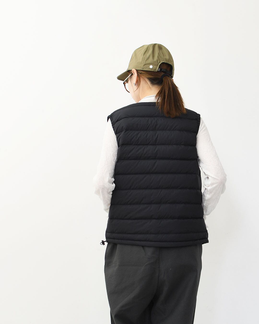 DANTON ダントン クルーネック インナーダウンベスト 黒　36 DANTON [ダントン] W CREWNECK INNER DOWN VEST [DT-A0002RRT] クルー