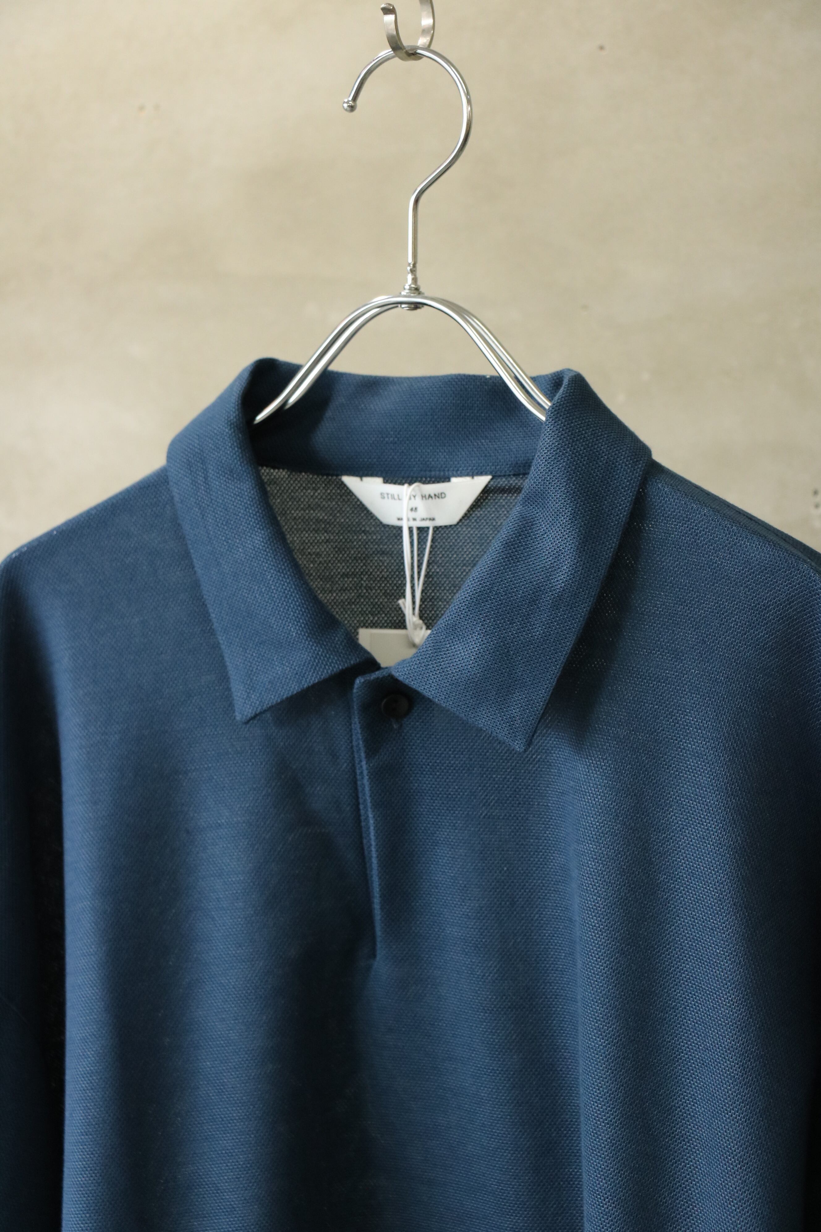 STILL BY HAND -Long sleeve polo- / CS07251 / スティルバイハンド 