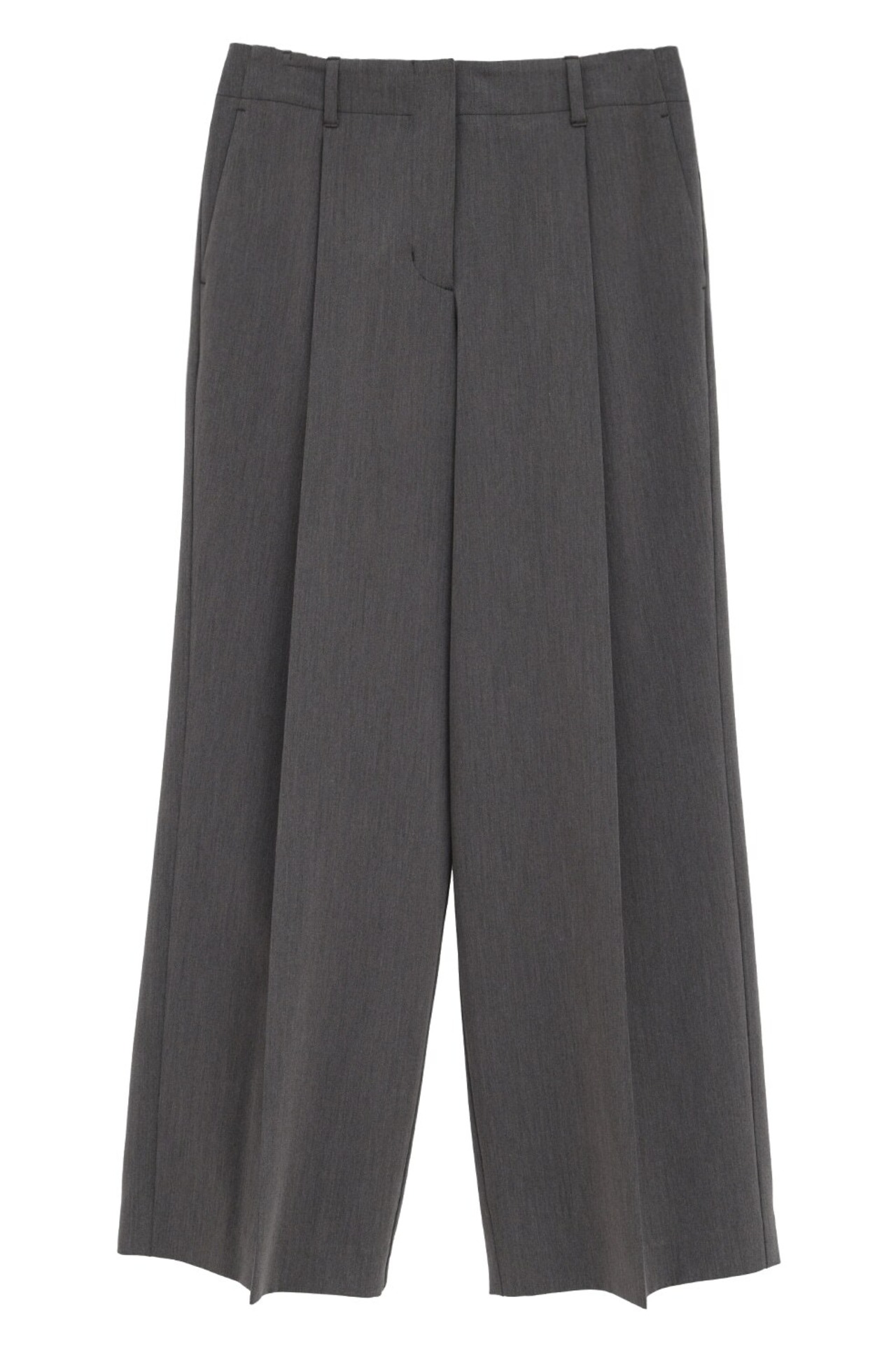 CLANE LOW WAIST TUCKED LOOSE SLACKS