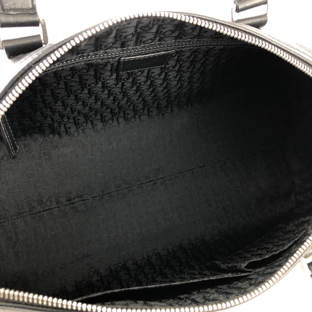 Christian Dior　クリスチャン ディオール　Diorモチーフ　シュリンクレザー　ミニボストン　ハンドバッグ　ブラック　vintage　ヴィンテージ　オールド　mmpsgn