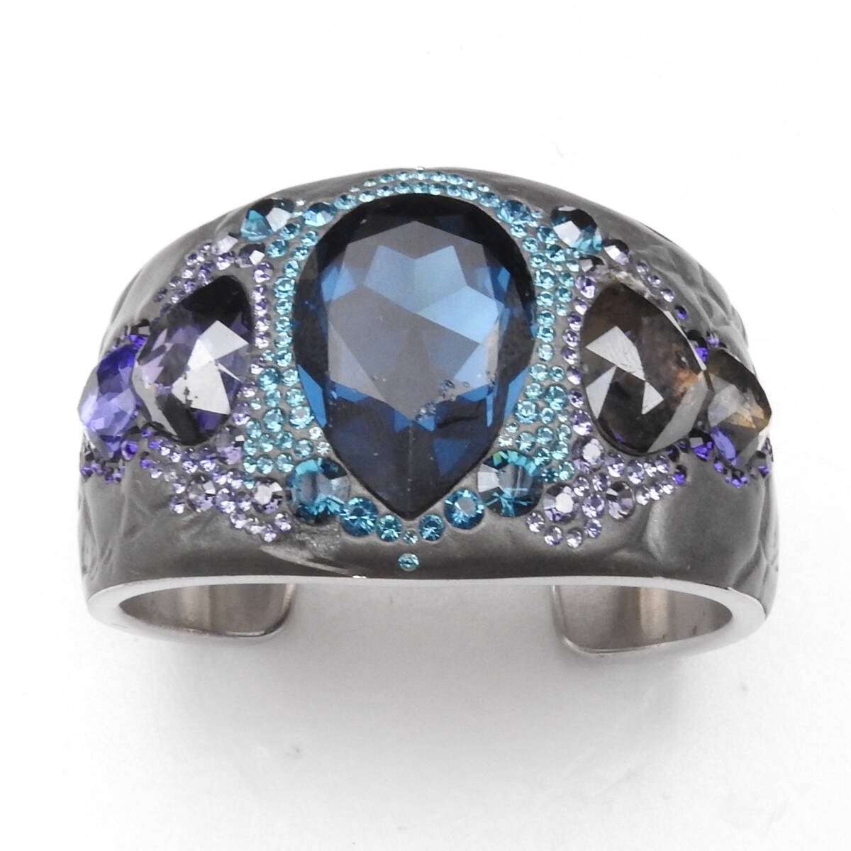 Swarovski Pony バングル ターコイズブルー×パープルカラー 正規品】スワロフスキー Swarovski Pony バングル ターコイズブルー