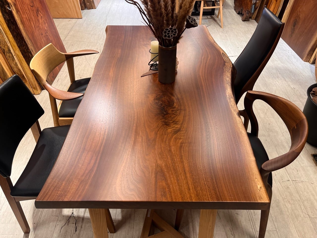 ウォールナット_1500×730-800×50_浅草本店_テーブル天板/一枚板 252423