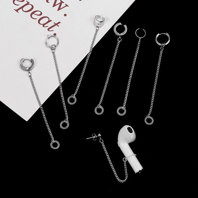 ピアス レディース メンズ フープピアス イヤーカフ ワイヤレスイヤホン用ピアス ステンレス 金属アレルギー 両耳用