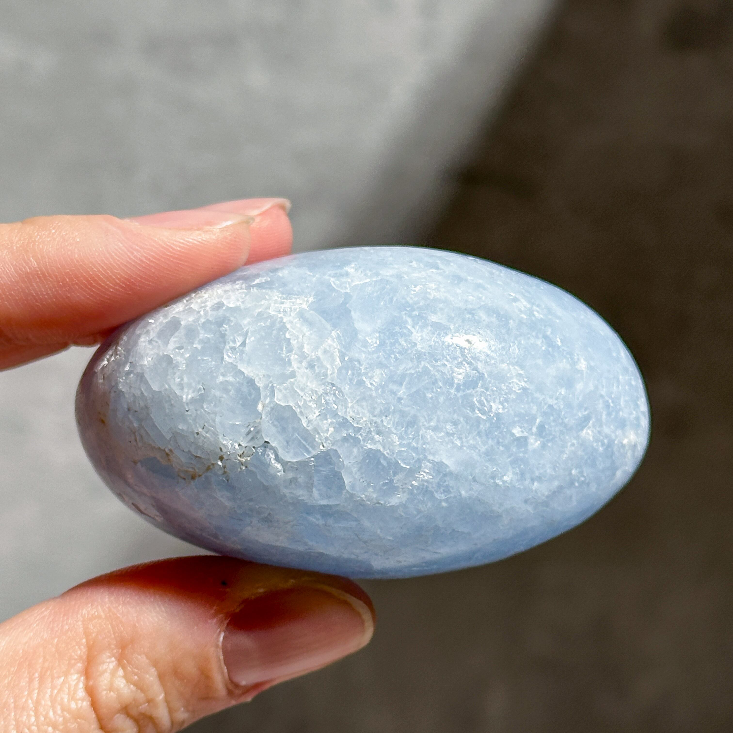 セレスタイト パームストーン52◇ Celestite ◇ 天然石・鉱物 セレスタイト パームストーン52◇ Celestite ◇ 天然石・鉱物