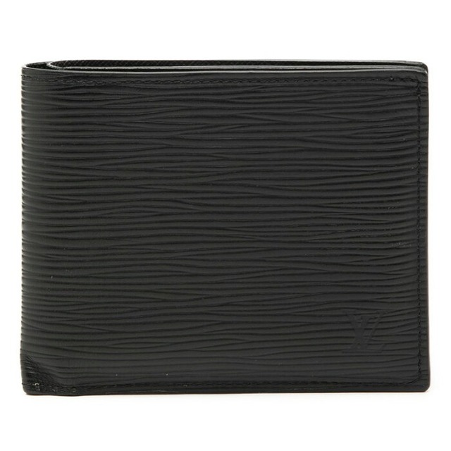 ルイ ヴィトン エピ ポルトフォイユ マルコNM 二つ折り財布 M62289 ノワール ブラック レザー レディース LOUIS VUITTON 【中古】