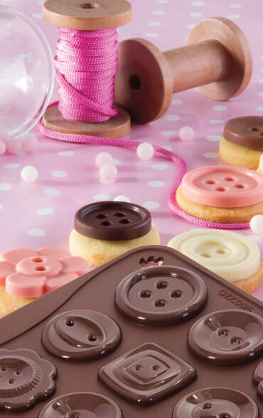 CHOCO16 チョコアイス・ボタン | パボーニ（PAVONI）のシリコンケーキ