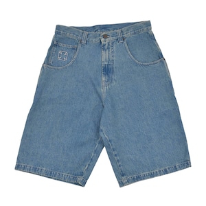 【VETEMENTS】BIKER CROSS HIP-HOP DENIM SHORTS