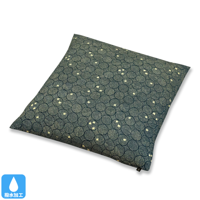 Tabi suru monyo/旅する文様　座布団（カバーのみ）Naminomukou　BB（紺）59×63