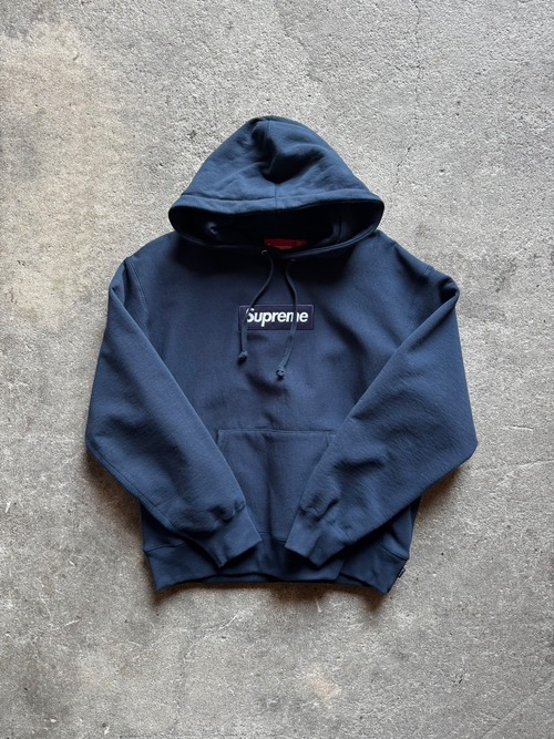 Supreme Box Logo HOODIE  (navy)
