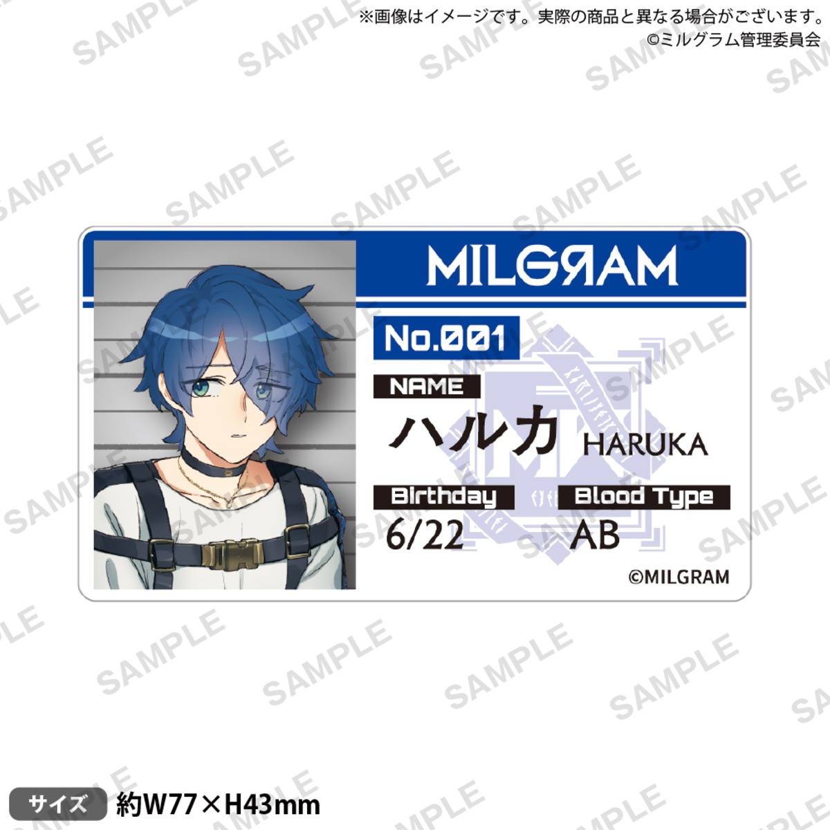 取り寄せ商品＞MILGRAM -ミルグラム- アクリルネームプレート ハルカ 