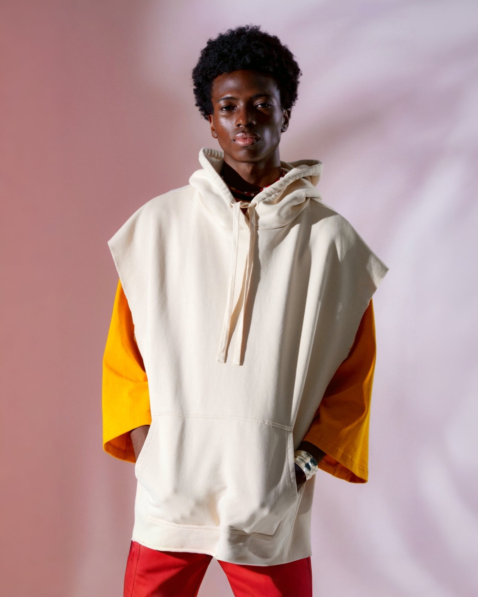 【1.30】ノースリヘビーウエイトスウェットフーディー|ホワイトムスク