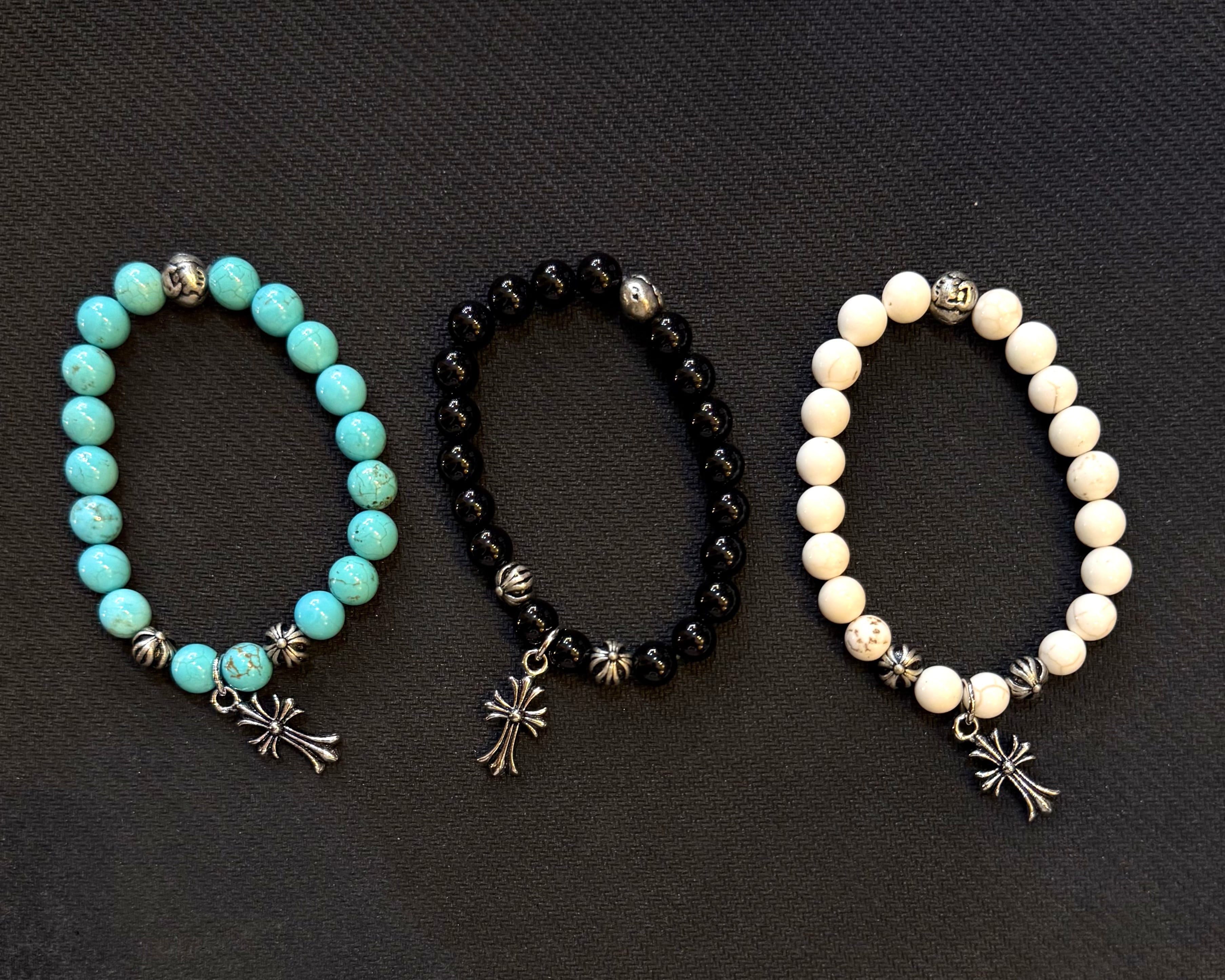 ストーン ブレスレット チャーム付 | andco