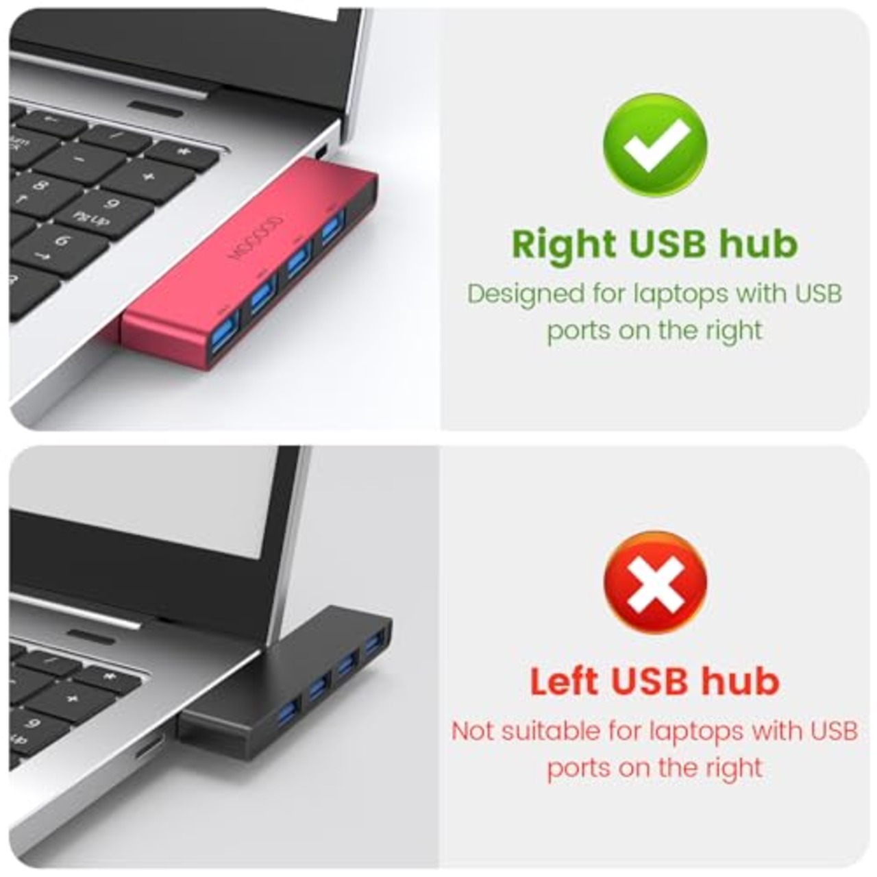 MOGOOD USBハブ3.0 USBスプリッタ ノートパソコン用USBハブノートマルチポートアダプタ USBポートエクスパンダノートパソコン、PC、MacBook、Mac Pro、Mac Mini、iMac、Surface Pro