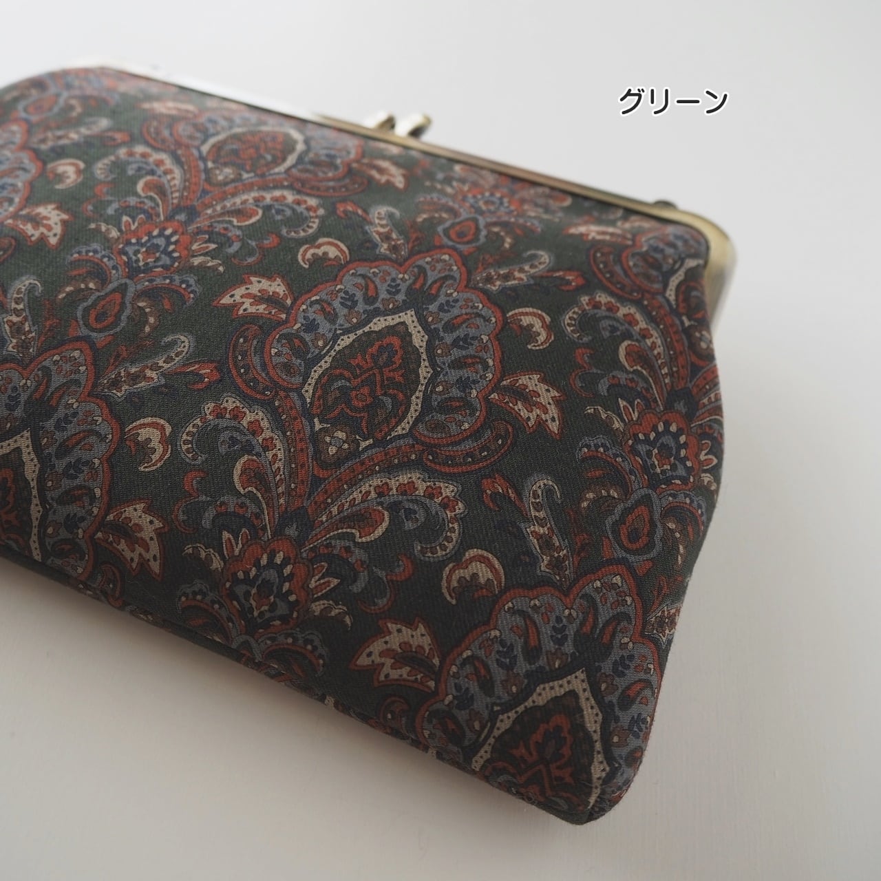 □スクエアがま口3WAYショルダーバッグ / ダマスク柄□ confort □スクエアがま口3WAYショルダーバッグ / ダマスク柄□ confort