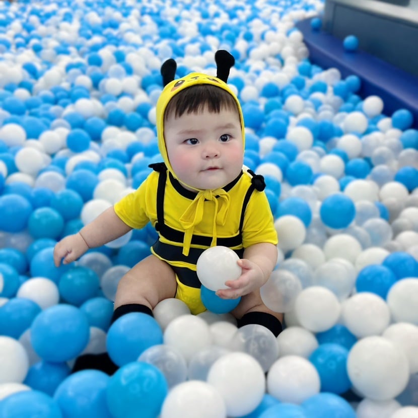 ,ベビー女の子男の子はちコスチューム BEE帽子付き かわいいハロウィン衣装 パーティー イベント 写真撮影 lwb0148