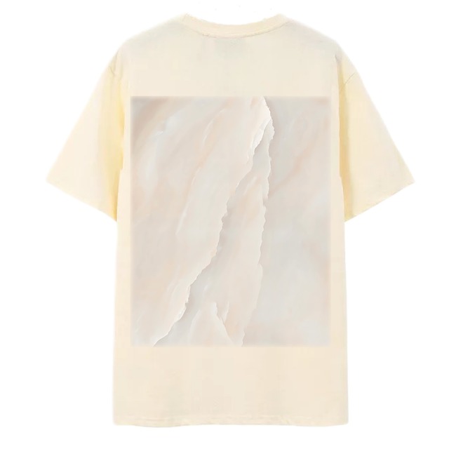 INITIALIZATION Acrylart tee ivory 7.4oz