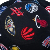 NEW ERA バケット01 Team Logo Allover NBA ブラック　国内正規品