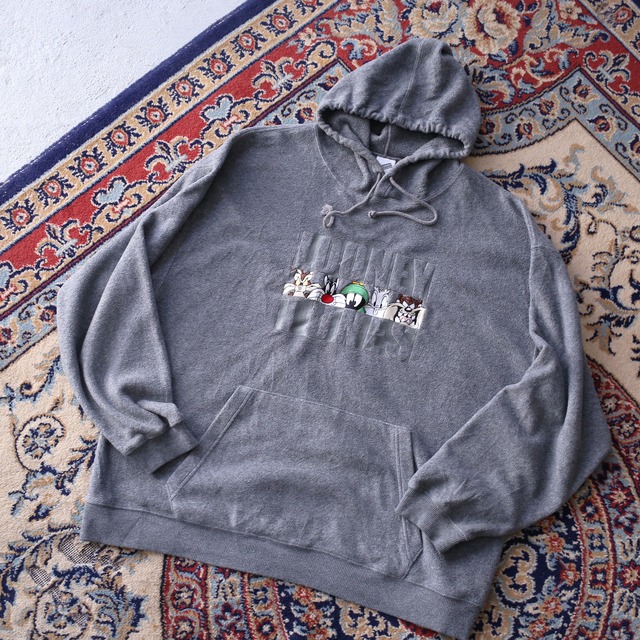 "looney tunes" character design fleece hoodie