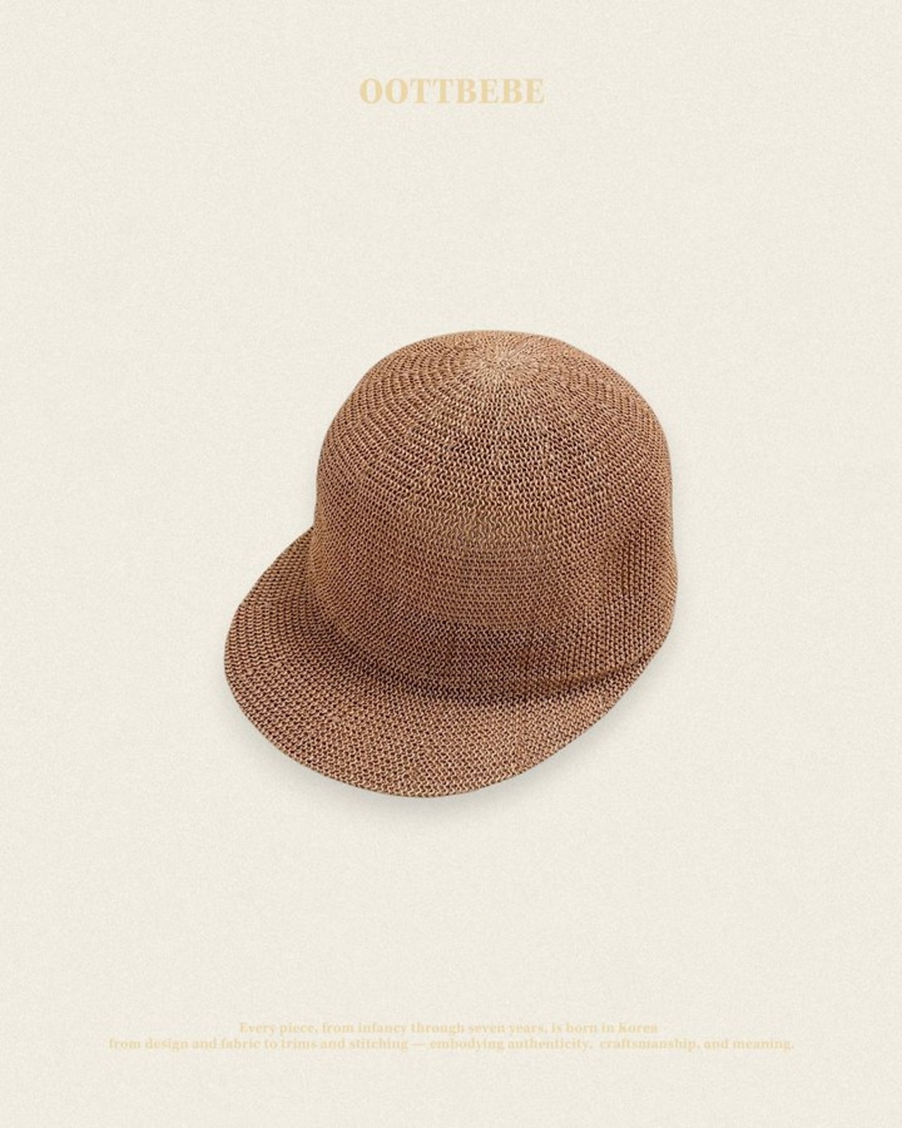 [oottbebe] Round paper cap / [오뜨베베] 동글지사캡