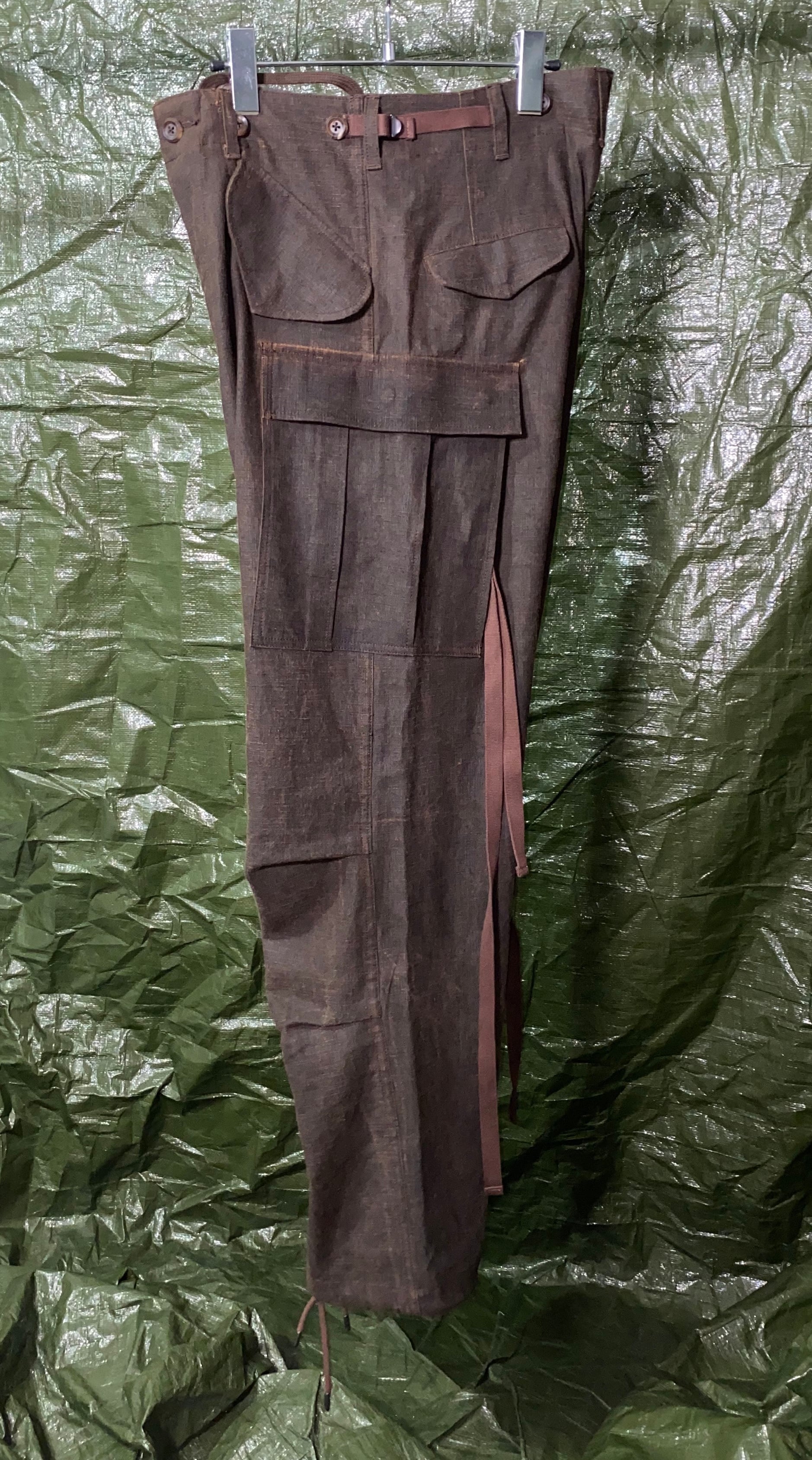 BEAUGAN MUD DYED CARGO TROUSERS  M-65