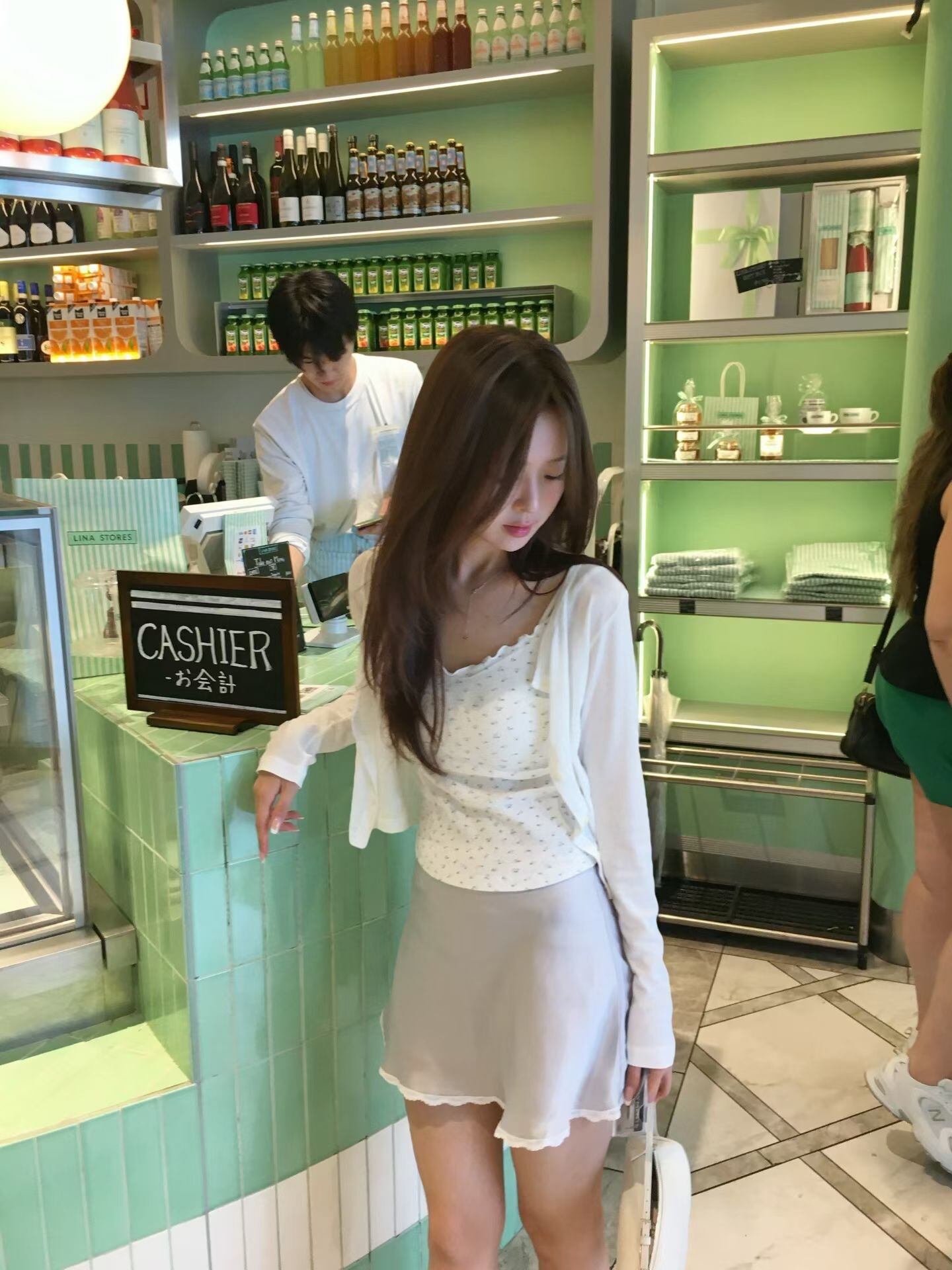 (予約) vegetable / Lia satin skirt / 2color