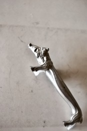 30s フランス 黙想する動物たちとアールデコ的カトラリーレスト 猪さん アンティーク