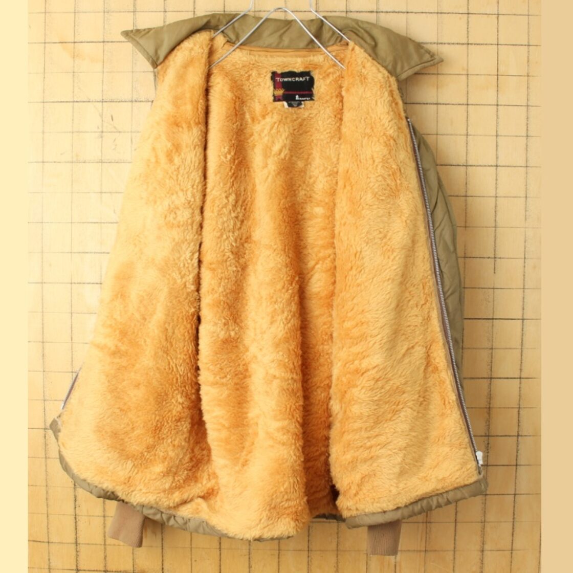 60s USA PENNEYS TOWNCRAFT ボアライナー ナイロンジャケット メンズM 