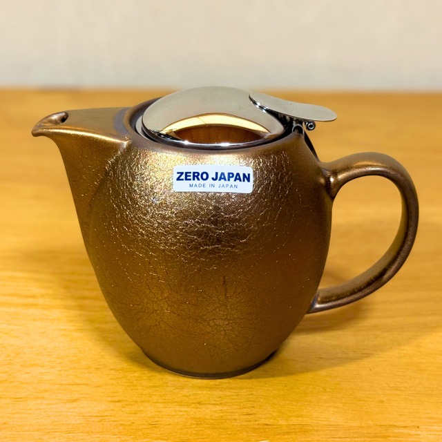 ZEROJAPAN ユニバーサル ティーポット 350cc アンティークゴールド | BBN-01 AGO | 日本製 陶器 美濃焼