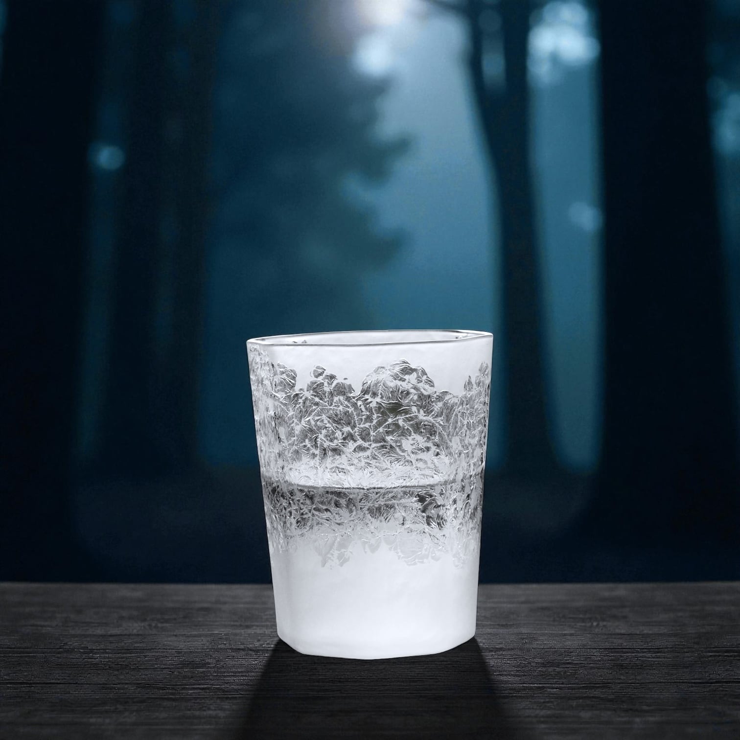 結_華雪／ロックグラス／桐箱／340ml | 結霜月華-KessouGekka/古き良き