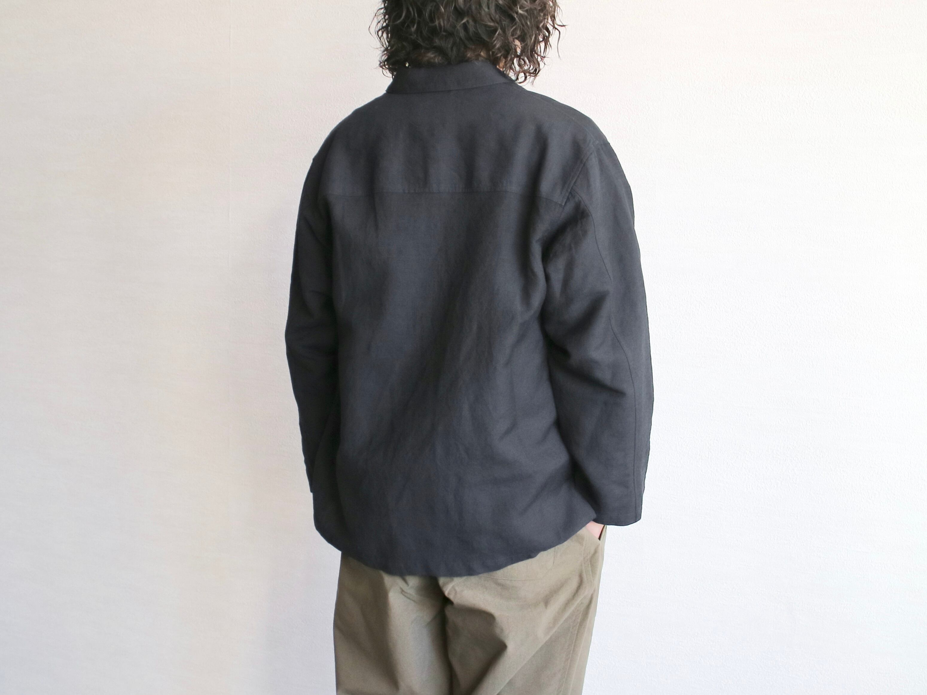 STILL BY HAND スティルバイハンド】TUMBLER LINEN WOOL LIGHT BLOUSON 