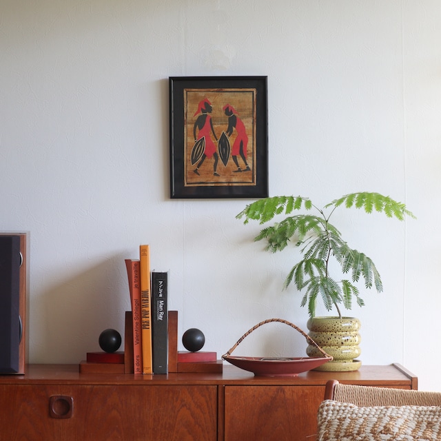 BANANA LEAF FIBER ART "Camwood" | Kenya