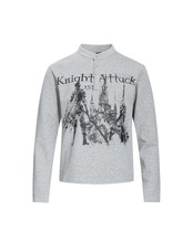カテドラルプリント ヘンリーネックロンT(LS00005)