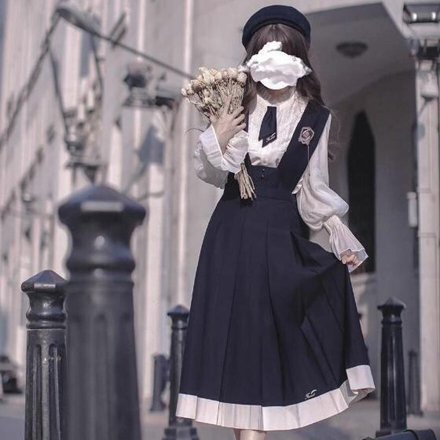 ゴスロリ JSK 学園風×JK制服×ロング丈 クラシカル｜WithU | ゴスロリ