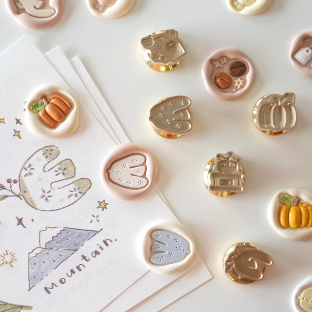 【全7種】豆印コレクション Mini Stamp Collection・ミニシーリングスタンプ