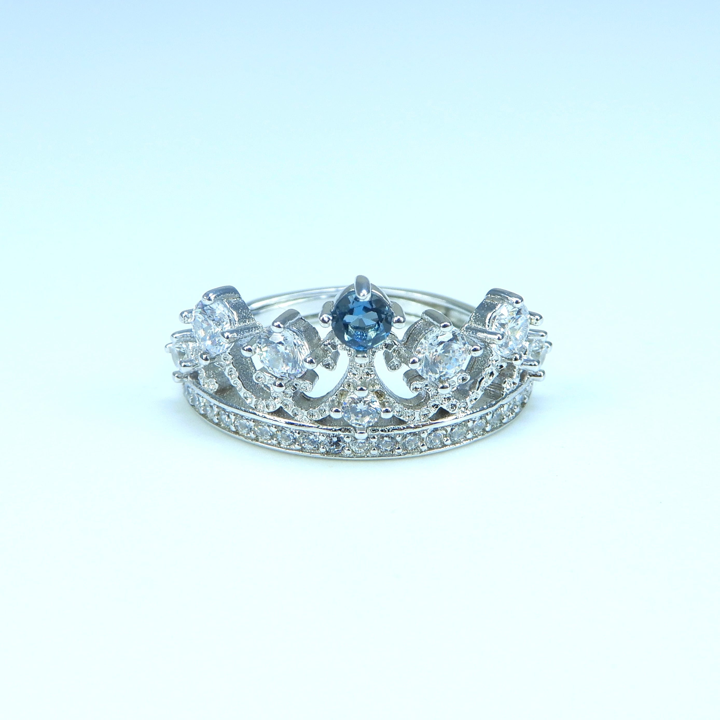 Princess Tiara Ring♦︎ロンドンブルートパーズ♦︎《0072》