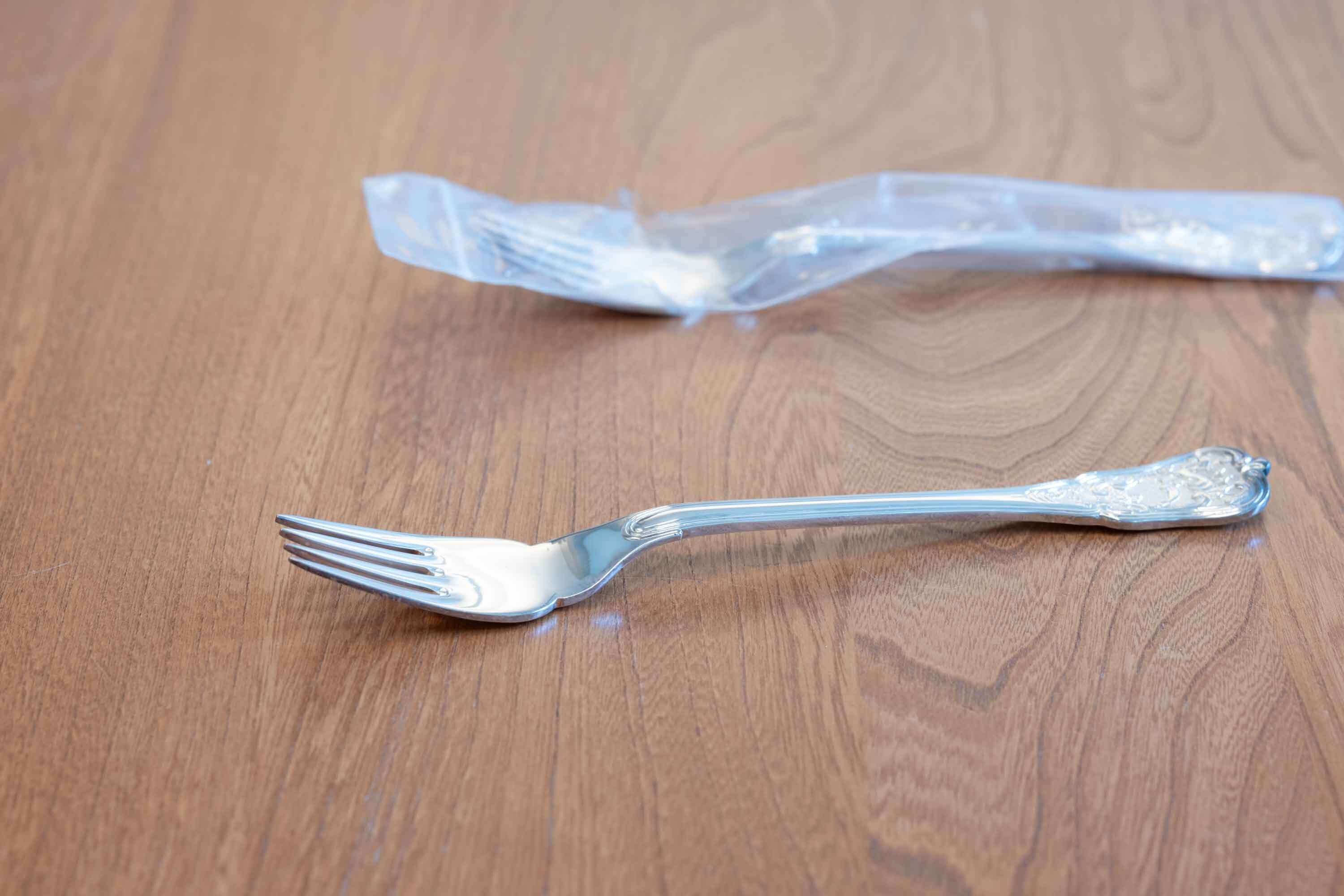 ジョージジェンセン フィッシュ or ディナーフォーク 銀プレート(E.P.N.S)全長18.5センチ