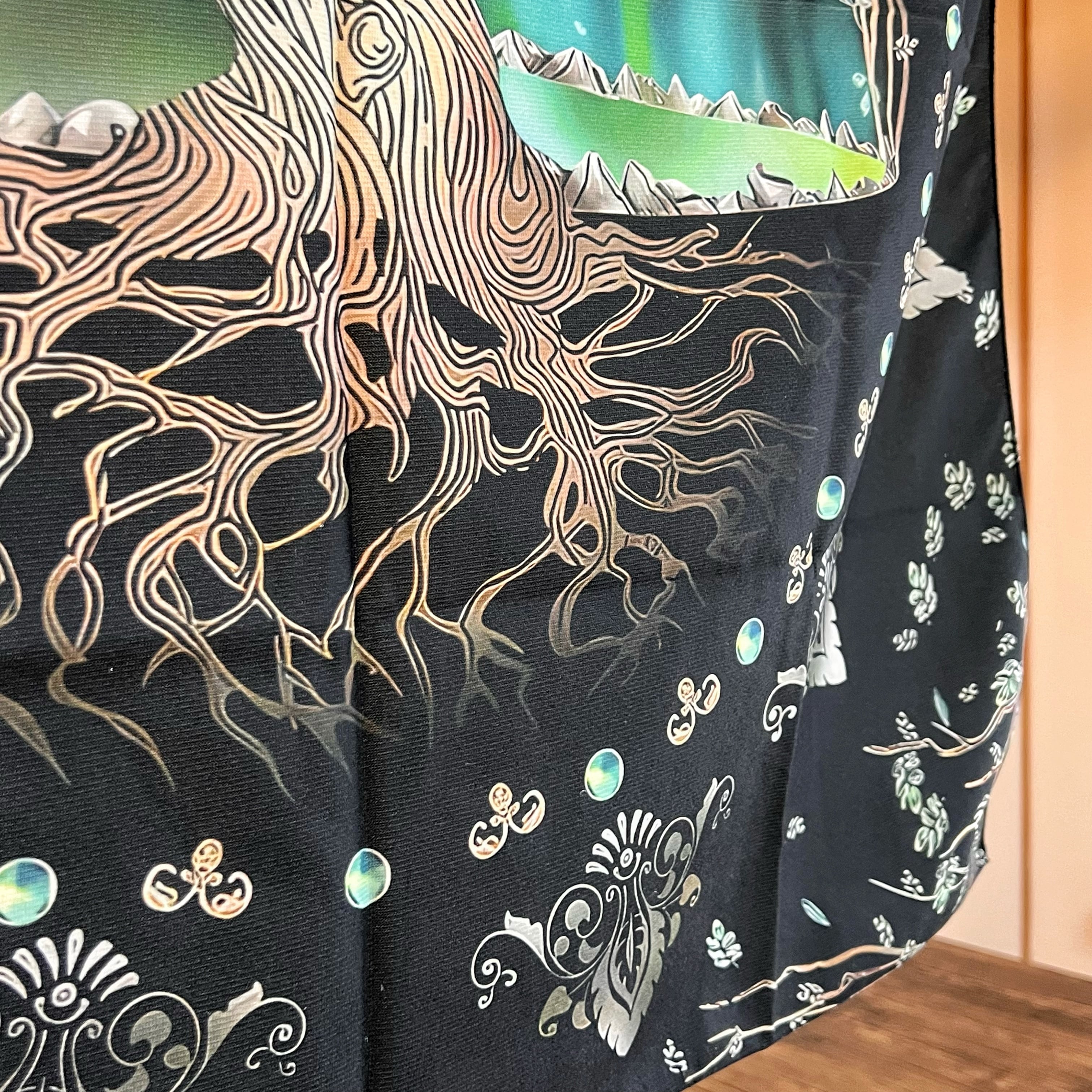生命の樹 タロットクロス 幻想的 タペストリー テーブルクロス 75×75