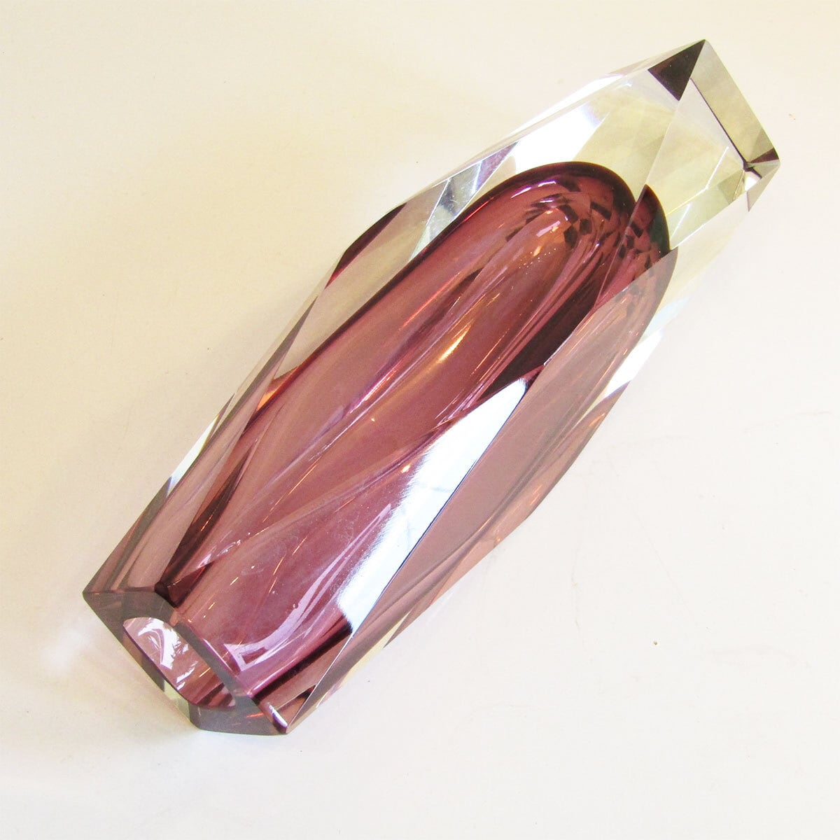 Vintage Italy Mandruzzato NURANO art glass flower vase | PANIC ART