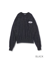 オパールフラワースウェットシャツ (BLACK) CQ-49033