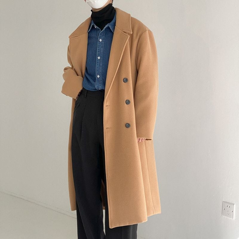 ダブルブレストチェスターコート C10114