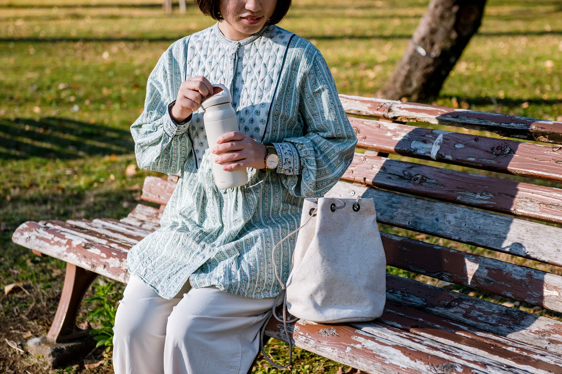 遠州織物MUSHA maruzoko bag(large)《受注生産》｜Hjärta | すろーかる